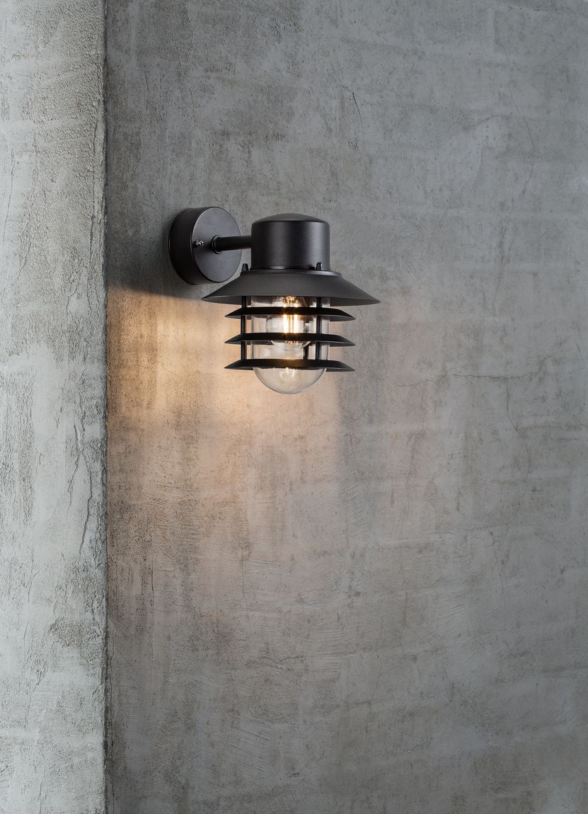 Vejers Wandlampe E27 Schwarz