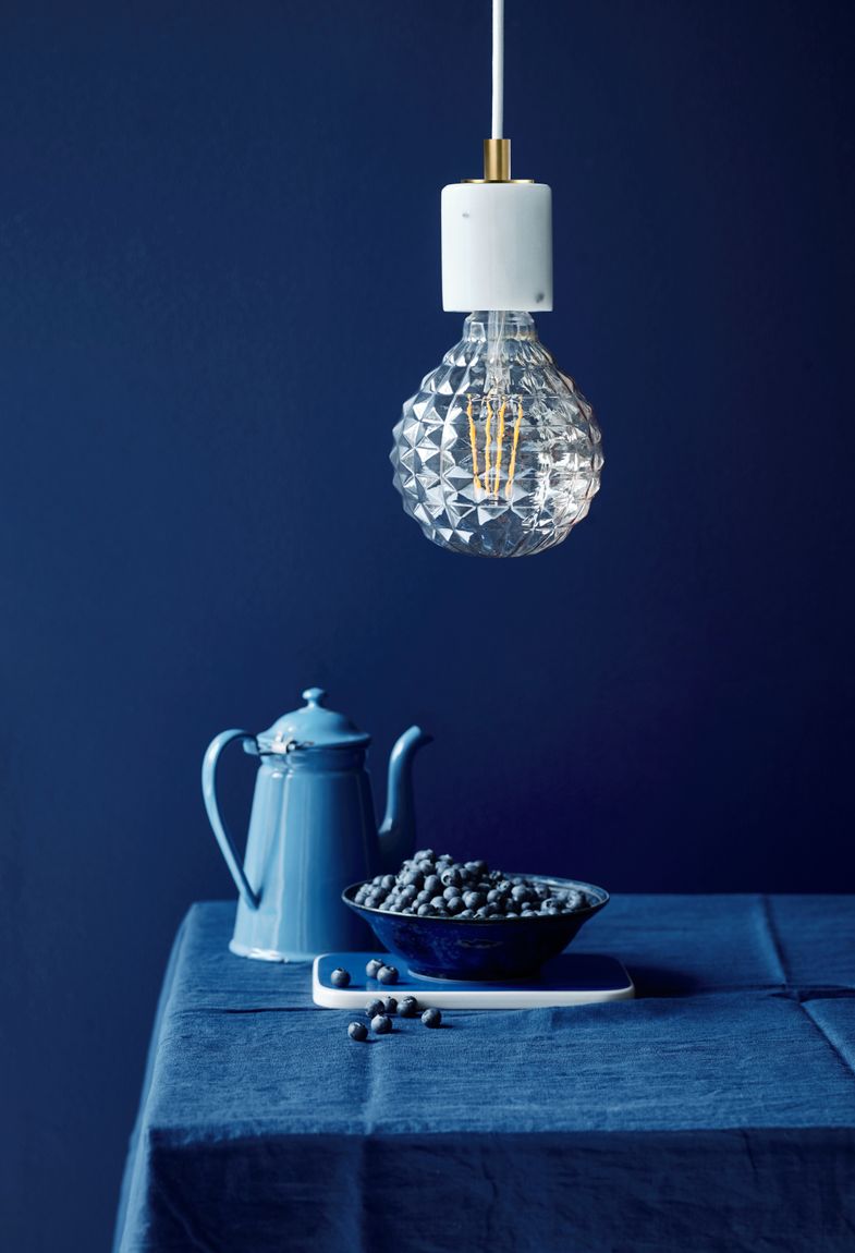 Siv Pendellampe Designerlampe Ø 6 cm Weiß Marmor
