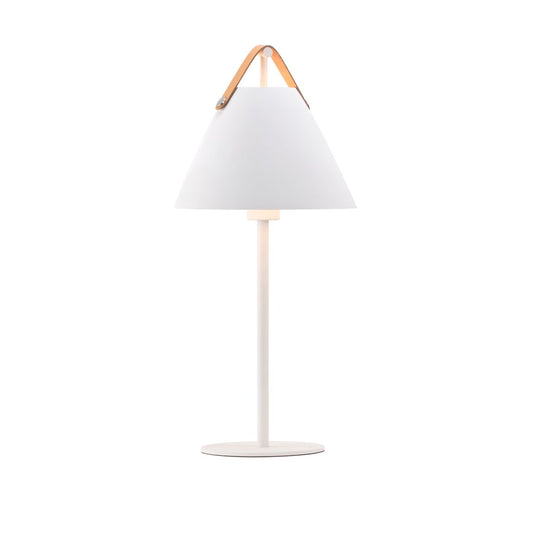 Strap Tischlampe Ø 25 cm Weiß
