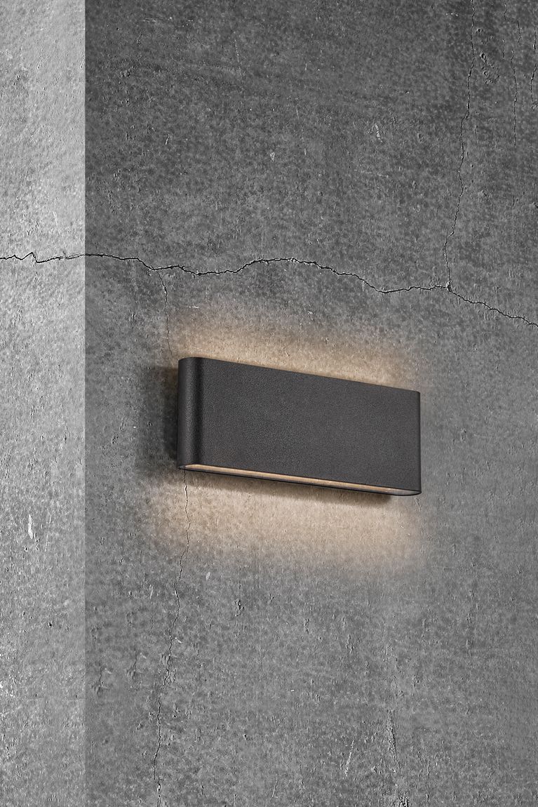 Kinver Wandlampe 26 x 9 cm Schwarz