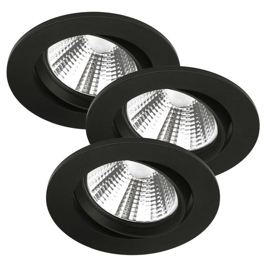 Fremont 3er Set Leuchten LED Schwarz - Voelpe