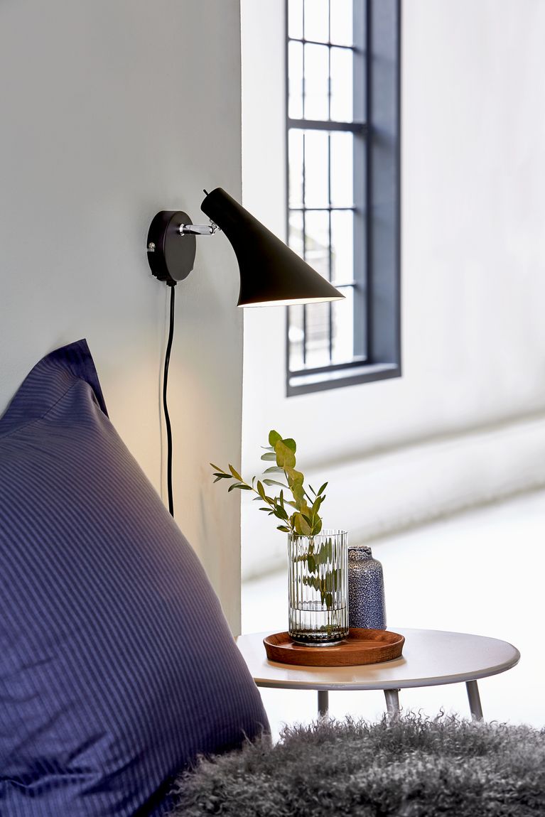 Vanila Wandlampe E14 Schwarz