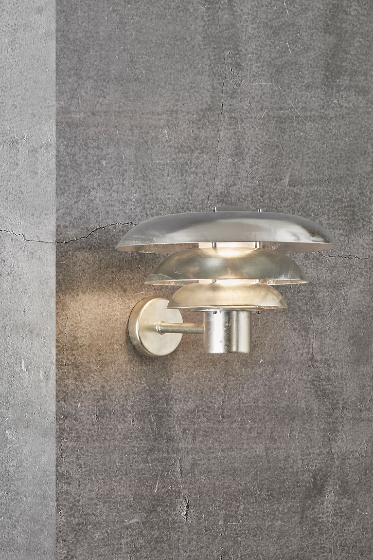 Kurnos Wandlampe Ø 35 cm Outdoor Verzinkt
