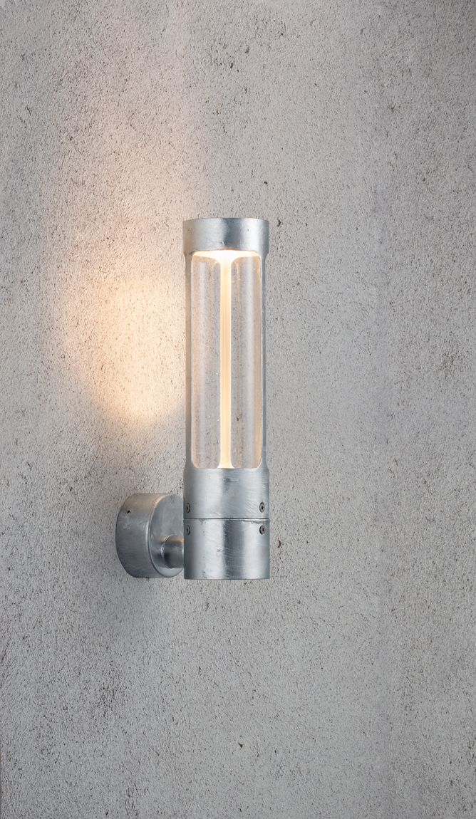 Helix Wandlampe Ø 8 cm Outdoor Verzinkt - Voelpe