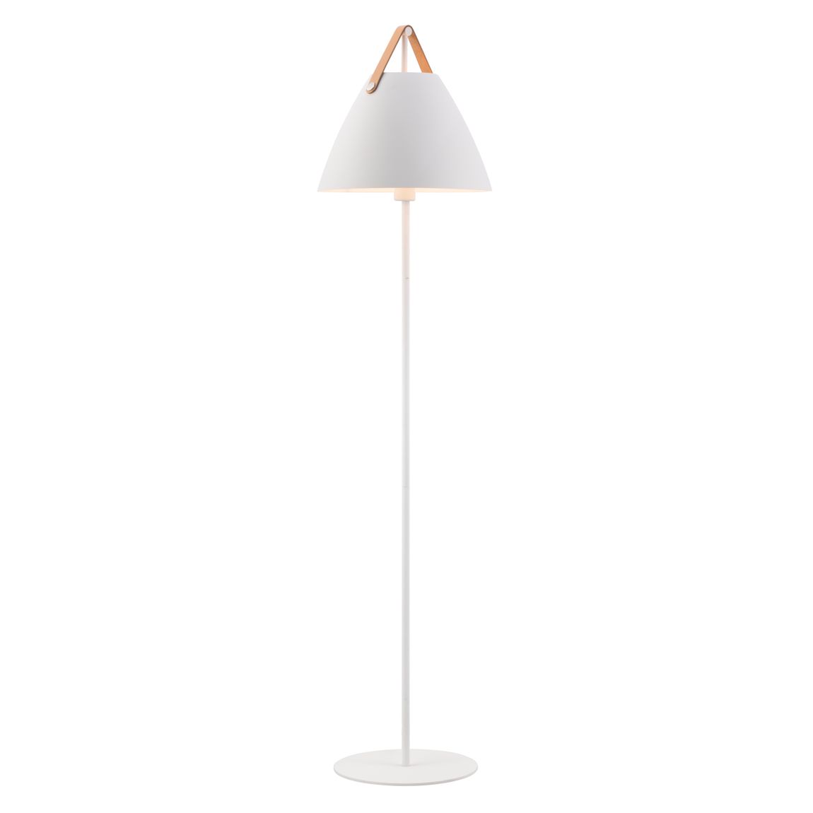 Strap Stehlampe Ø 36 cm Leselampe Weiß - Voelpe