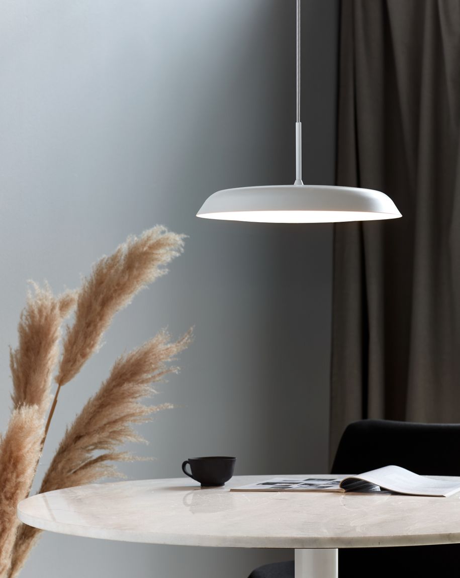 Piso Hängelampe Pendellampe Ø 36,5 cm Weiß