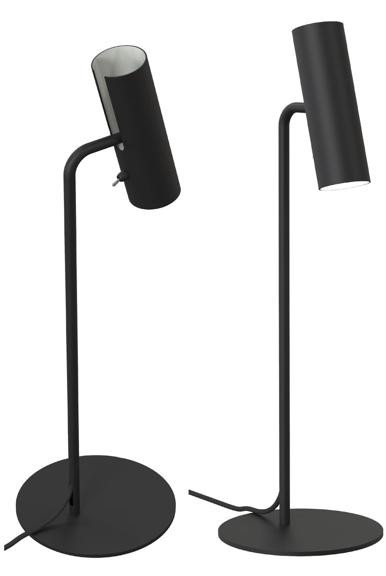 Mib Tischlampe Leselampe Ø 6 cm Schwarz