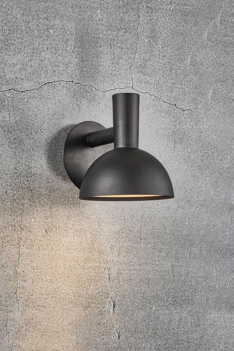 Arki Wandlampe Ø 20 cm Outdoor Schwarz