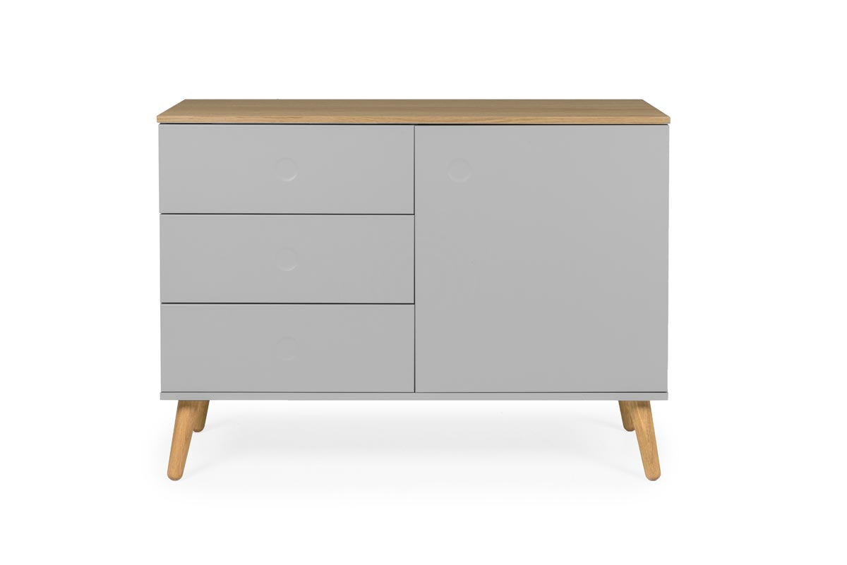 Tenzo Dot Sideboard 109 cm Grau / Eiche