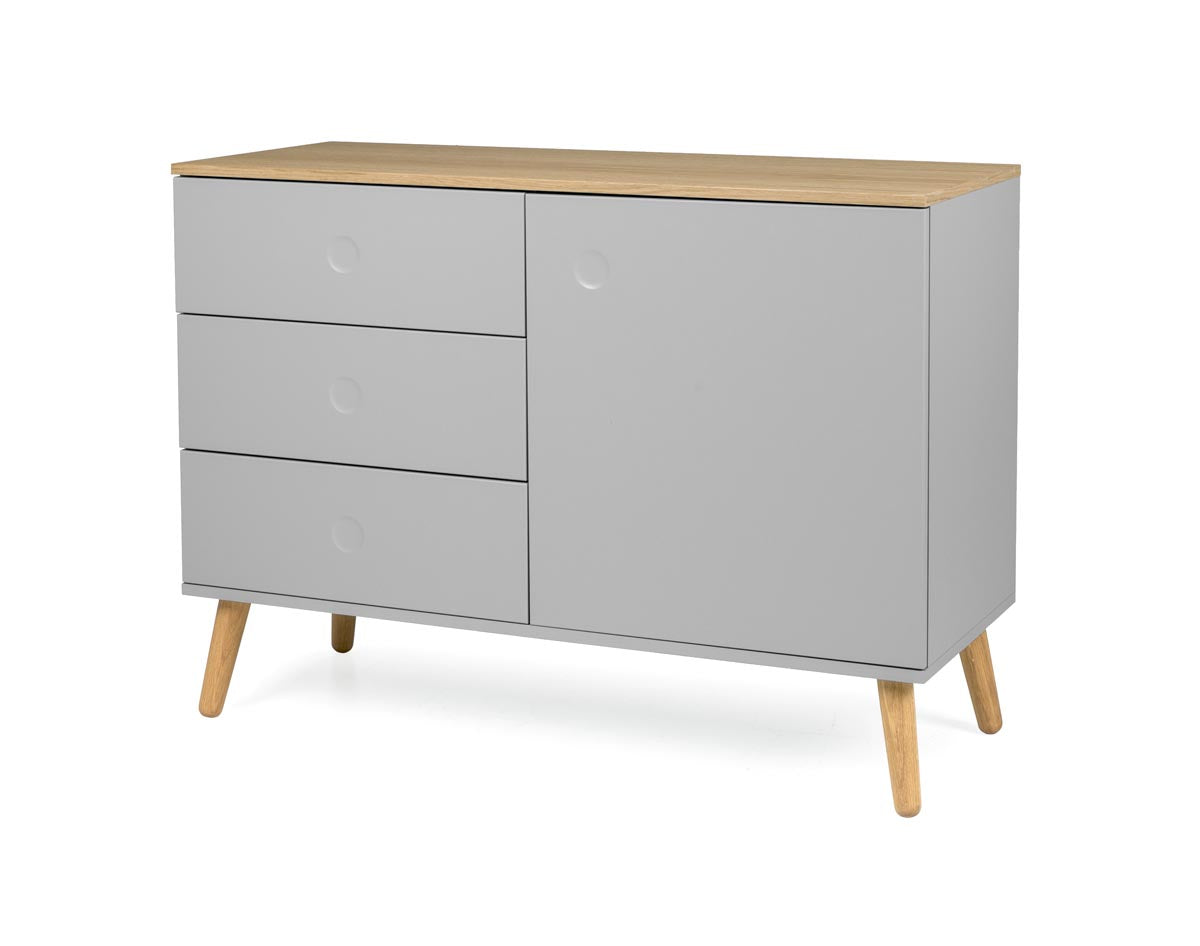 Tenzo Dot Sideboard 109 cm Grau / Eiche