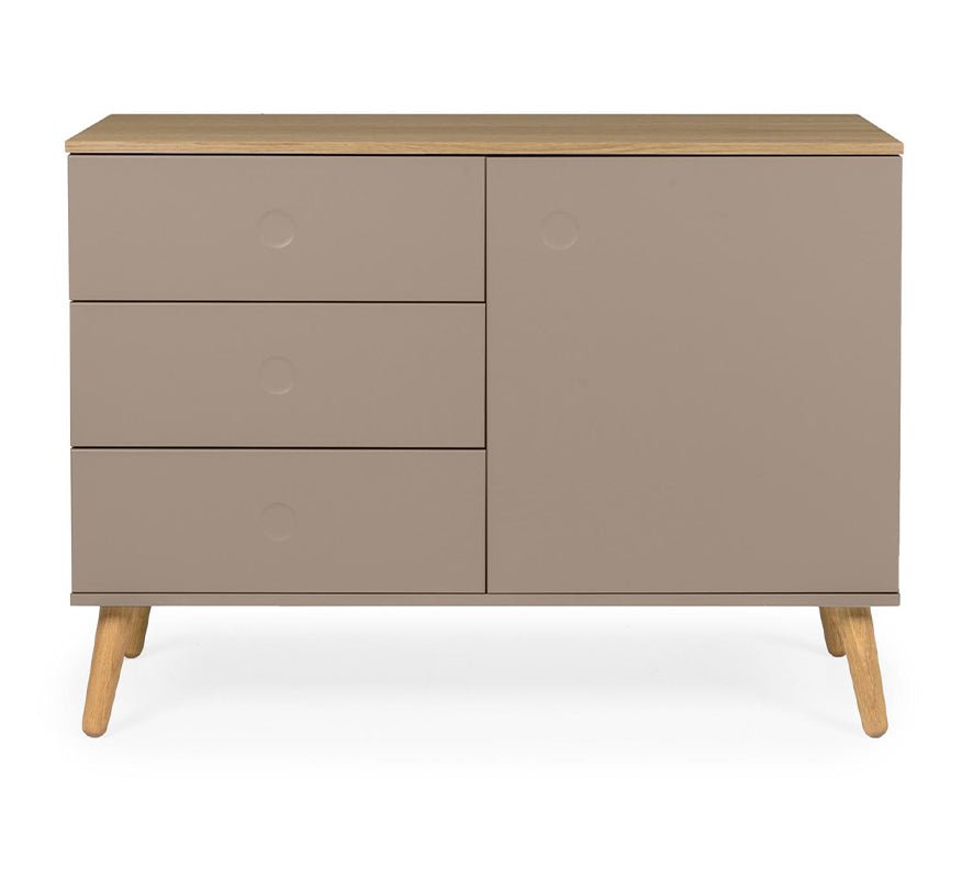 Tenzo Dot Sideboard 109 cm Taupe / Eiche