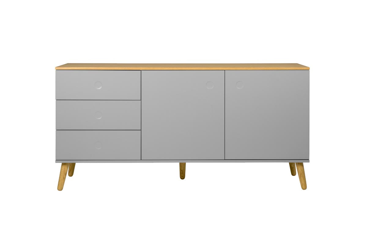 Tenzo Dot Sideboard 162 cm Grau / Eiche