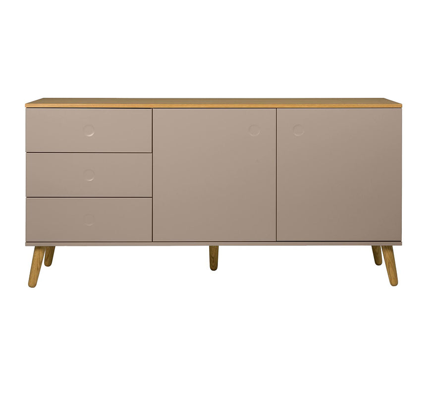 Tenzo Dot Sideboard 162 cm Taupe / Eiche