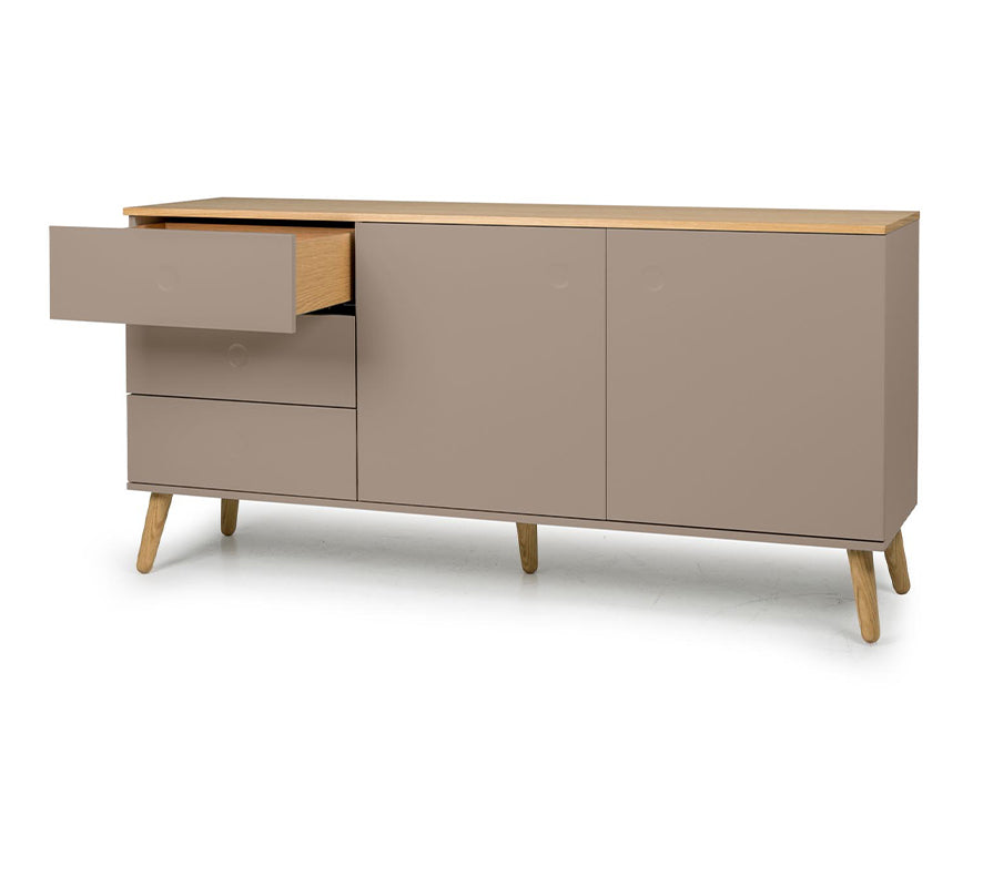 Tenzo Dot Sideboard 162 cm Taupe / Eiche