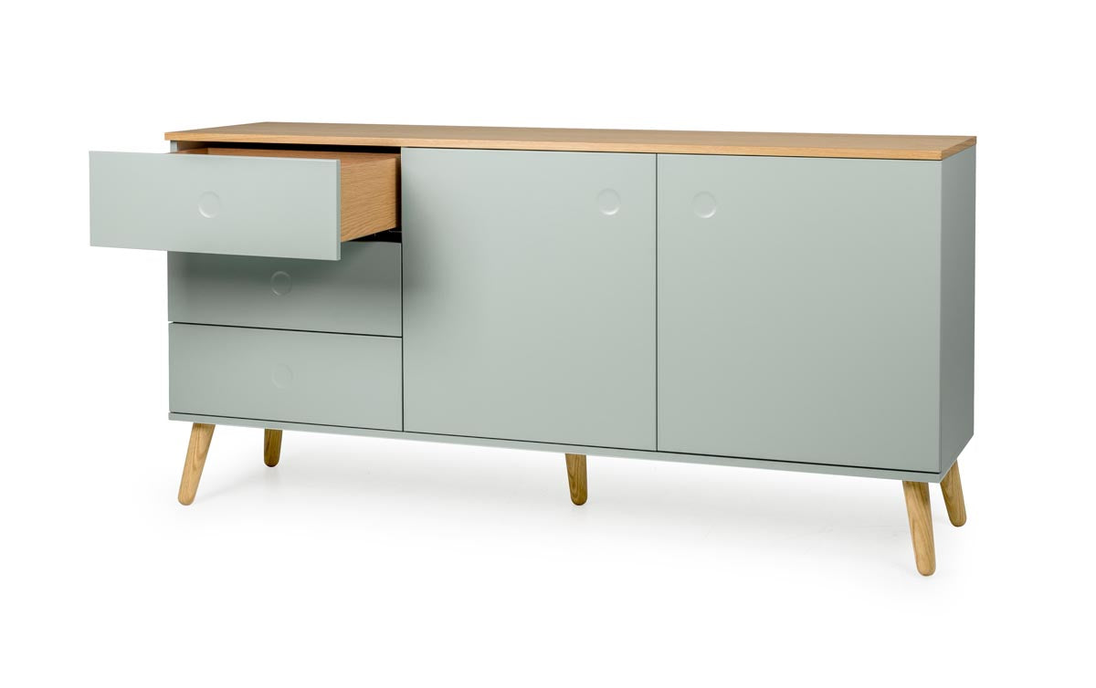 Tenzo Dot Sideboard 162 cm Salbei / Eiche