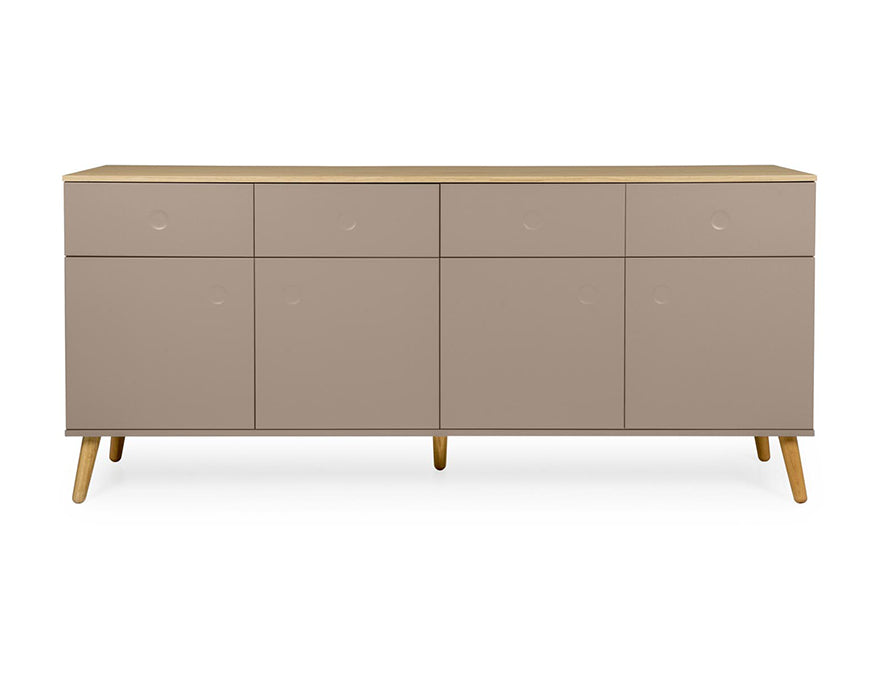 Tenzo Dot Sideboard 192 cm Taupe / Eiche