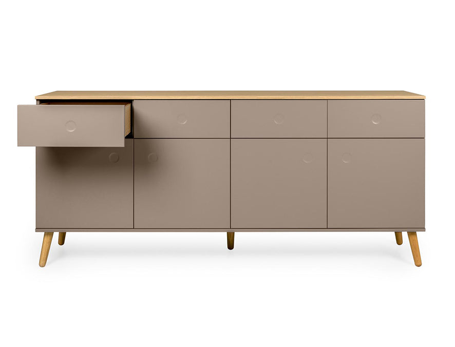 Tenzo Dot Sideboard 192 cm Taupe / Eiche