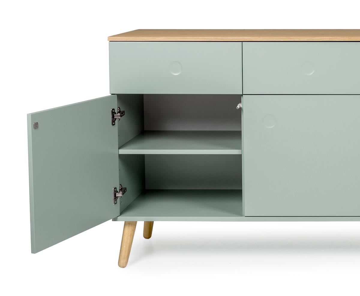 Tenzo Dot Sideboard 192 cm Salbei / Eiche