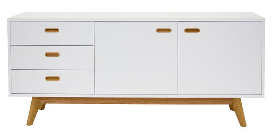 Tenzo Bess Sideboard 170 cm Weiß / Eiche