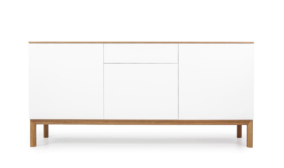 Tenzo Patch Sideboard 179 cm Weiß / Eiche