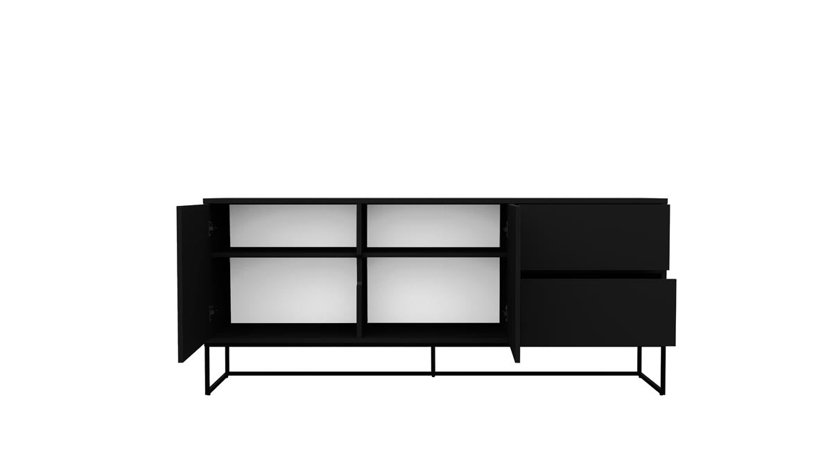 Tenzo Lipp Sideboard Schwarz matt