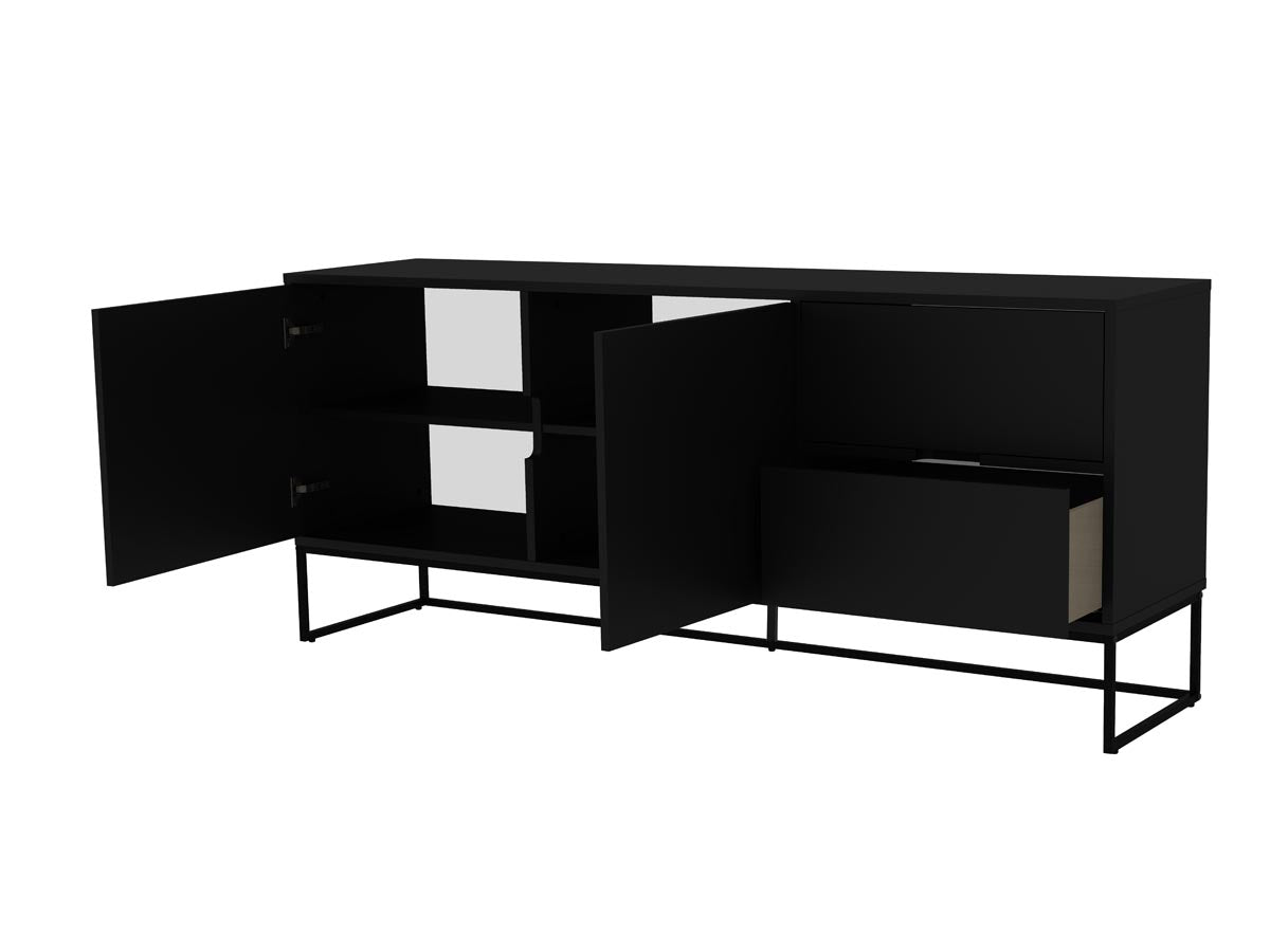 Tenzo Lipp Sideboard Schwarz matt