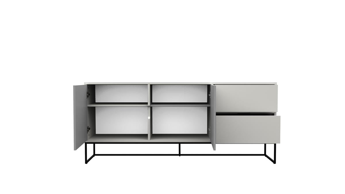 Tenzo Lipp Sideboard Weiß matt