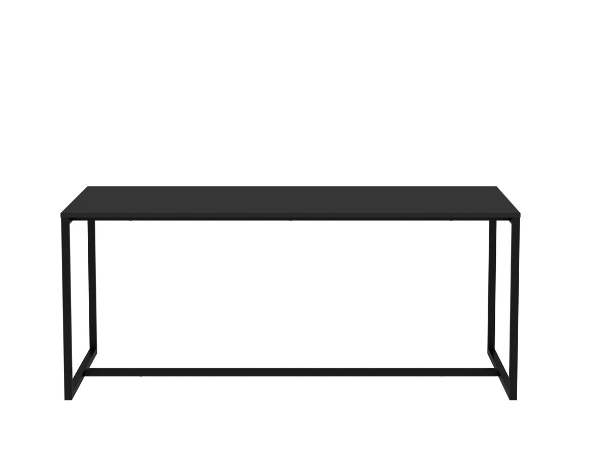 Tenzo Lipp Esstisch 180x90 cm Schwarz matt