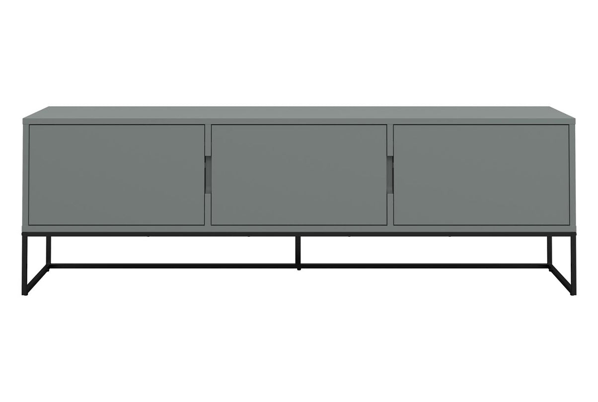 Tenzo Lipp TV-Lowboard 3 Drehtüren Grün / Schwarz