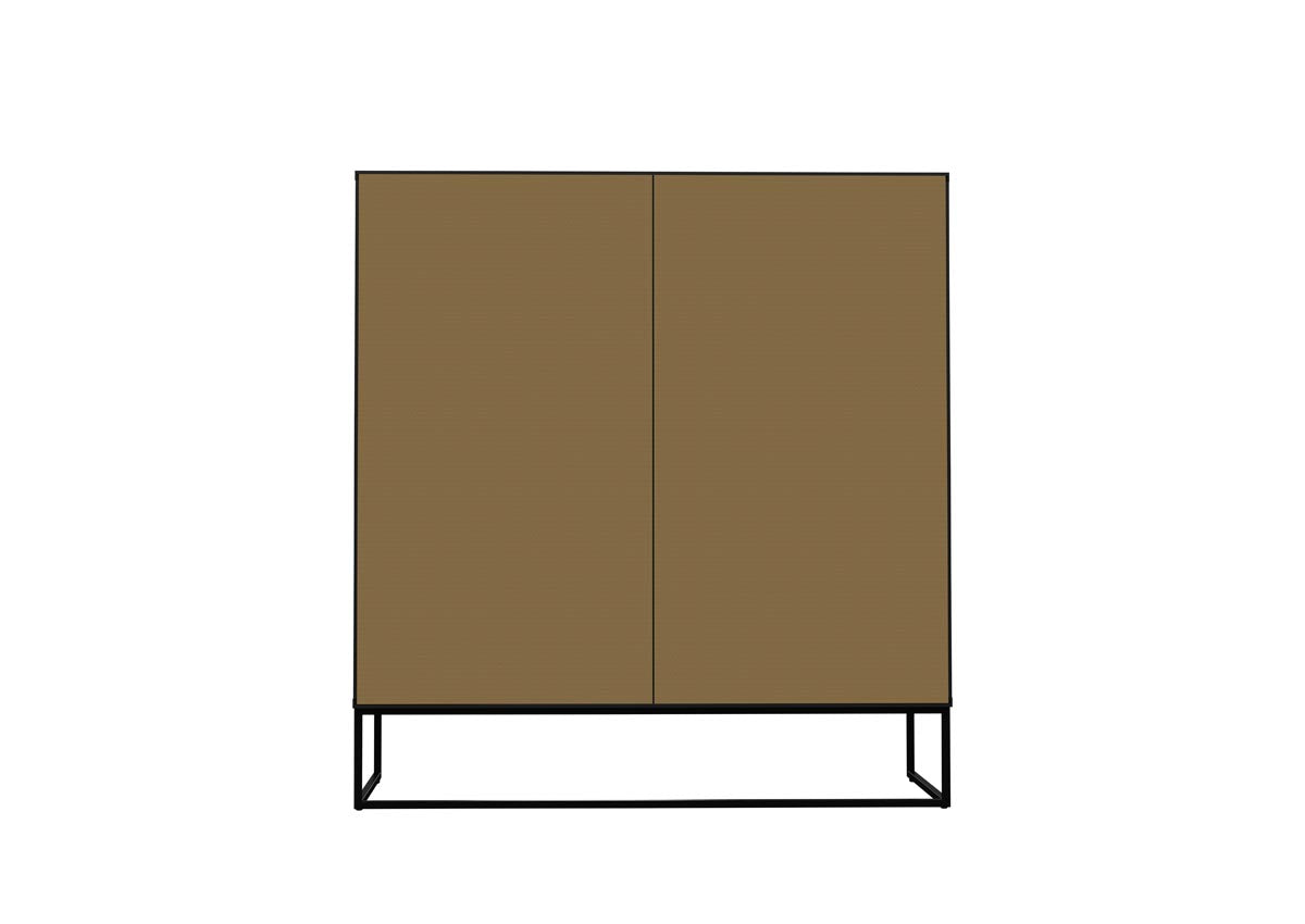 Tenzo Lipp Highboard Schwarz matt