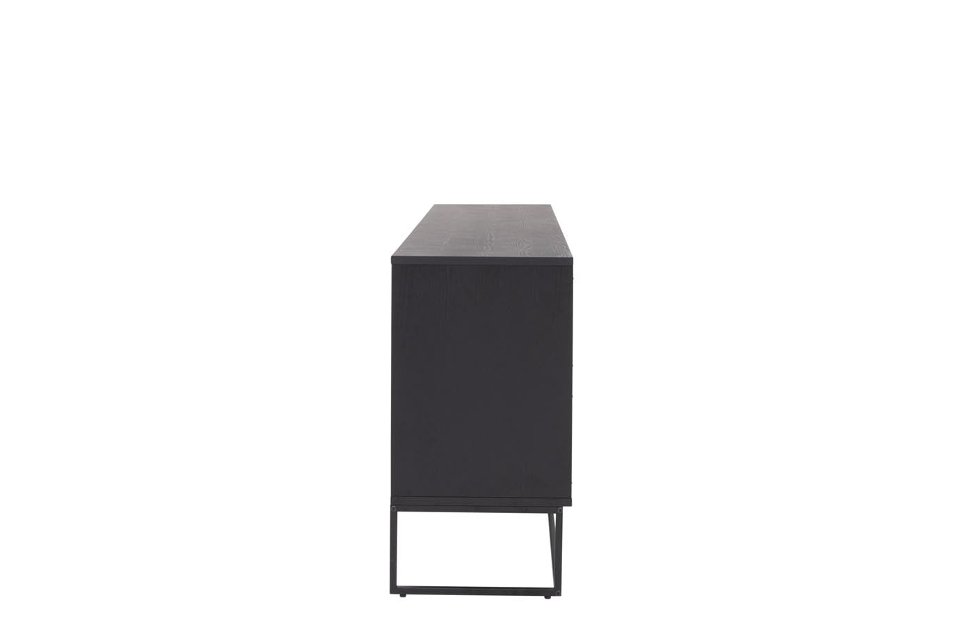 Tenzo Lipp Sideboard 176 cm Schwarz / Schwarz