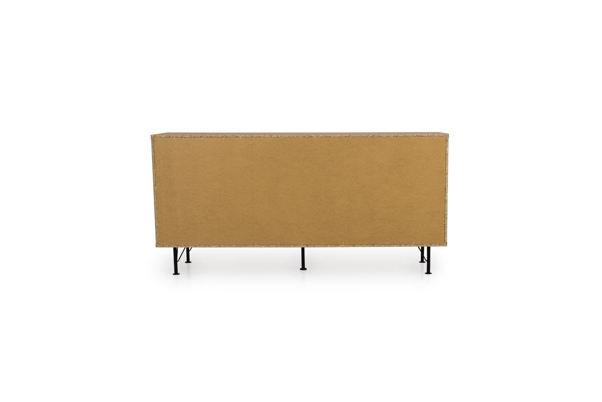 Tenzo Flow Designer Sideboard 164 cm Schwarz / Eiche