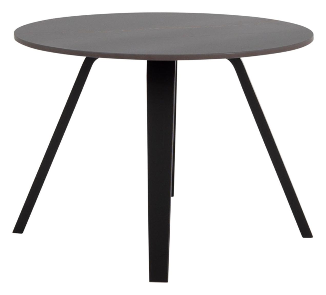 Tenzo Adele Couchtisch Beistelltisch Ø 60 cm Marmor / Schwarz