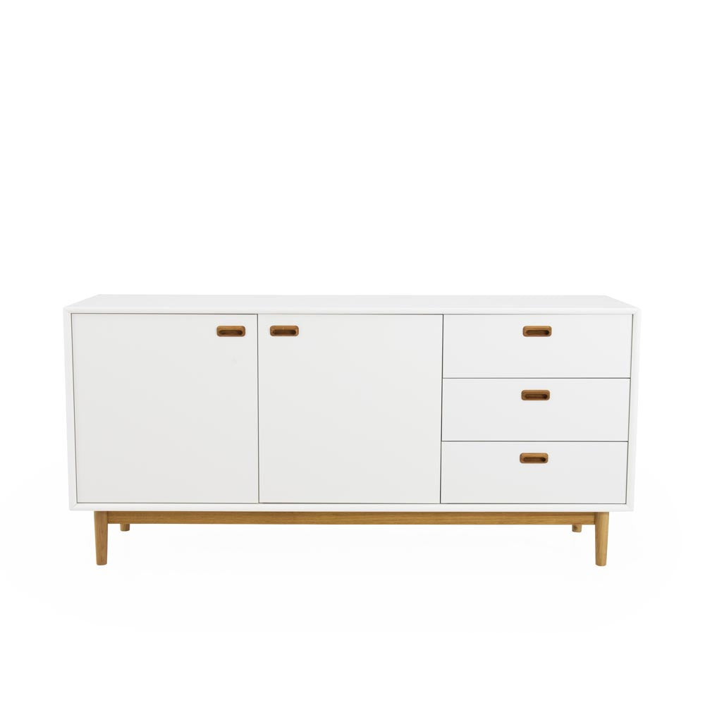 Tenzo Svea Sideboard 170 cm Weiß / Eiche