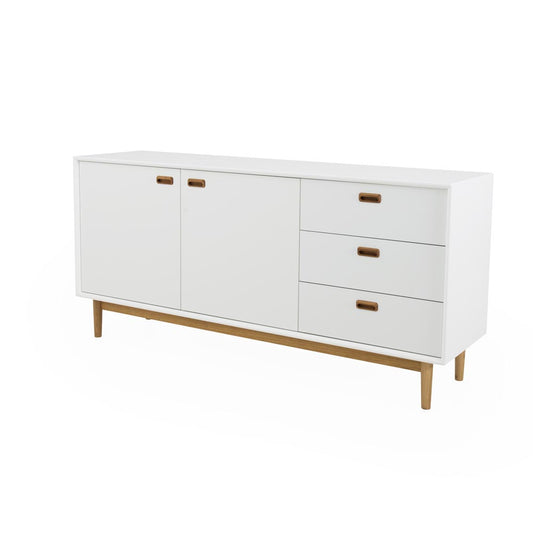 Tenzo Svea Sideboard 170 cm Weiß / Eiche