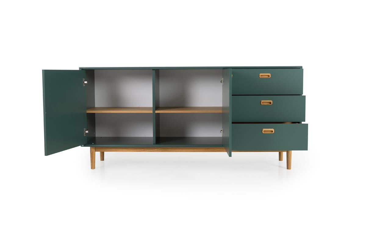 Tenzo Svea Sideboard 170 cm Grün / Eiche