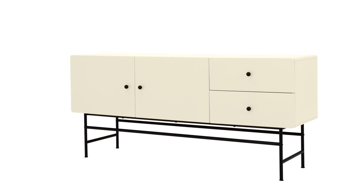 Tenzo Cocktail Sideboard Creme / Schwarz