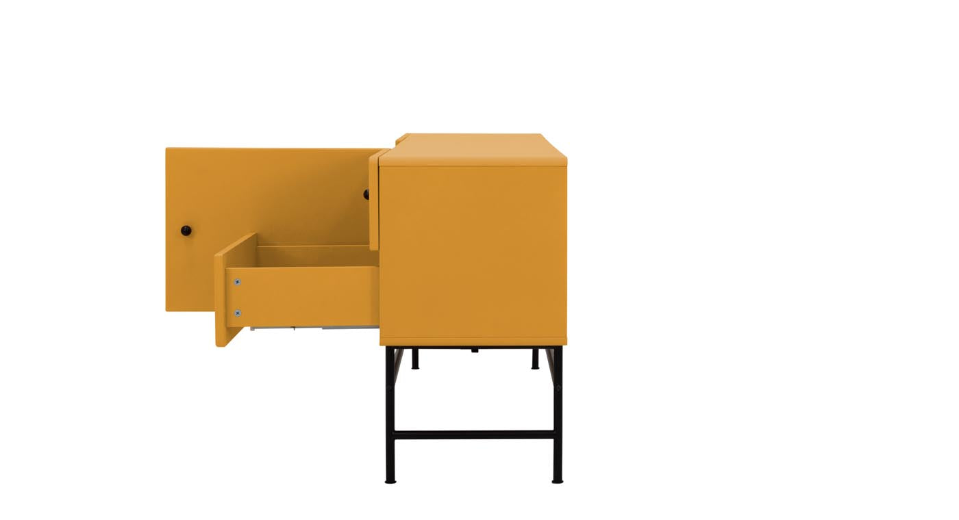 *AUSSTELLUNG* Tenzo Cocktail Sideboard Mustard / Schwarz