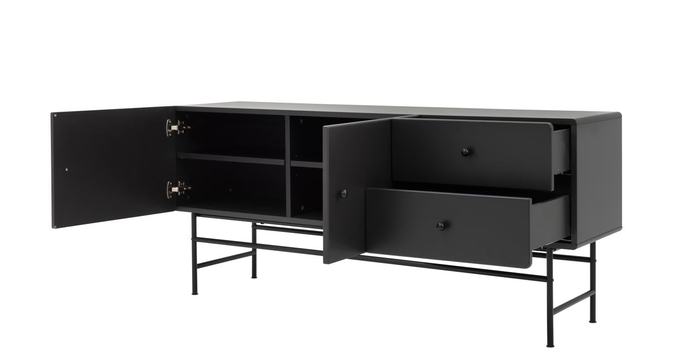 Tenzo Cocktail Sideboard Schwarz / Schwarz