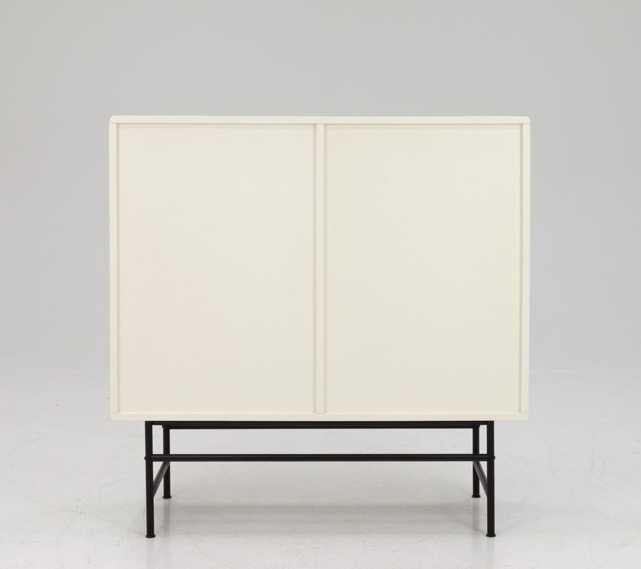 Tenzo Cocktail Highboard Creme / Schwarz