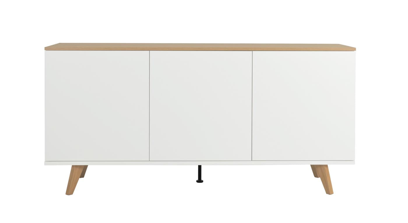 Tenzo Amelia Sideboard 162 cm Weiß / Eiche