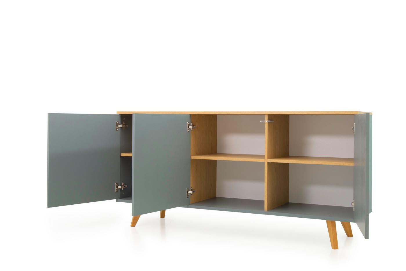 Tenzo Amelia Sideboard 162 cm Grün / Eiche