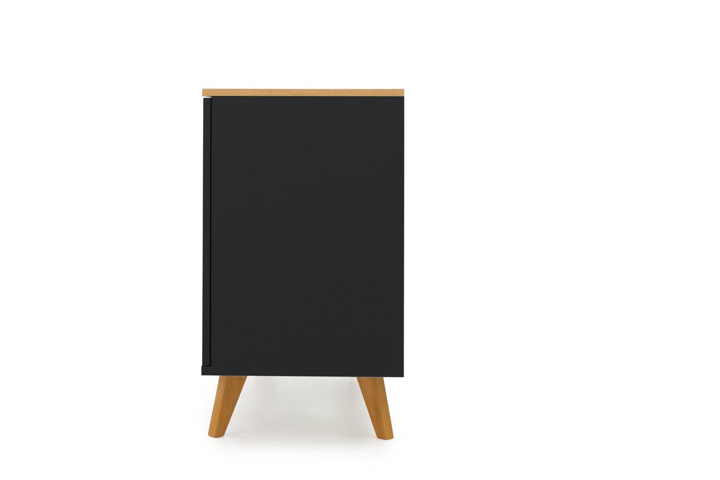 Tenzo Amelia Sideboard 162 cm Schwarz / Eiche