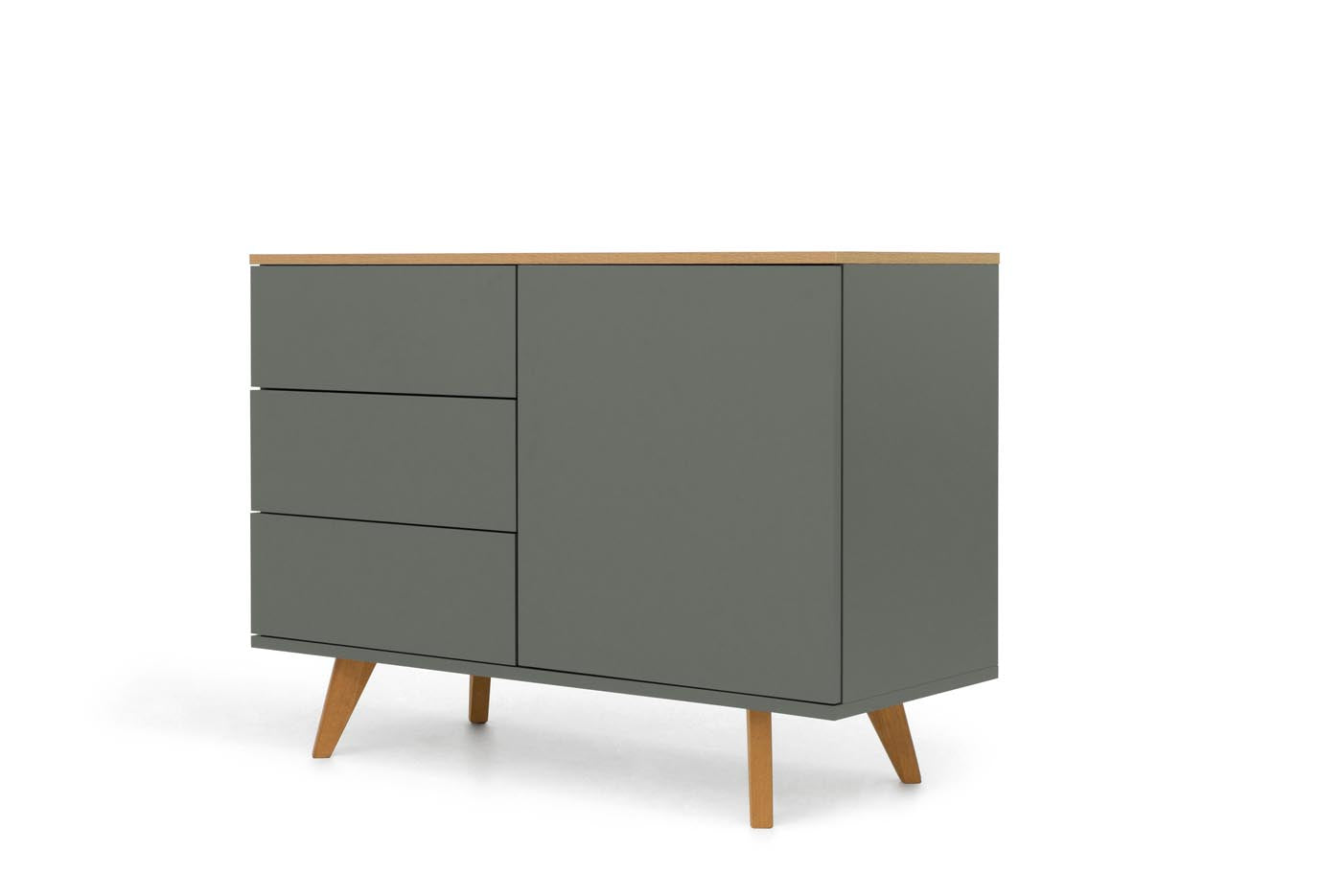 Tenzo Amelia Sideboard 107 cm Grün / Eiche