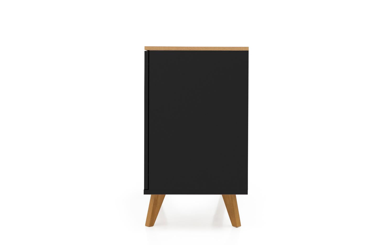 Tenzo Amelia Sideboard 107 cm Schwarz / Eiche