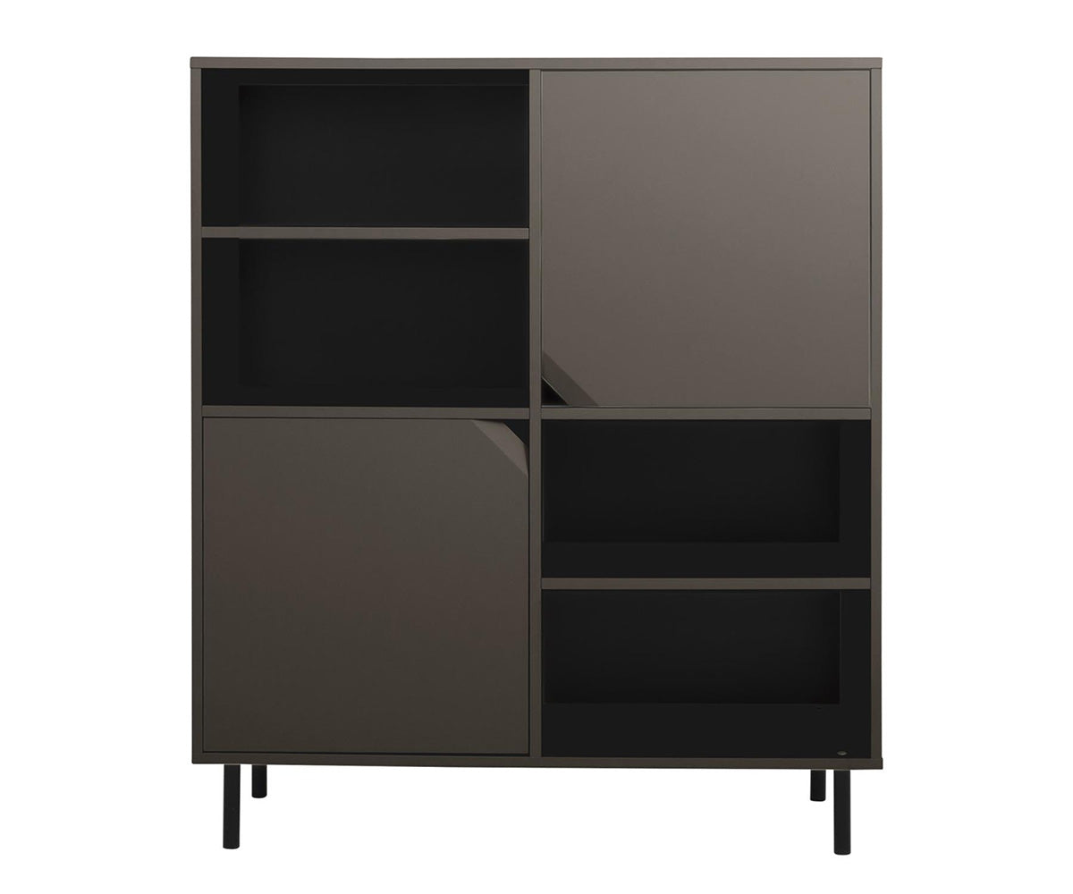 Tenzo Corner Highboard Braun