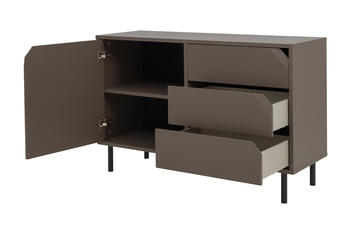 Tenzo Corner Sideboard 118 cm Braun