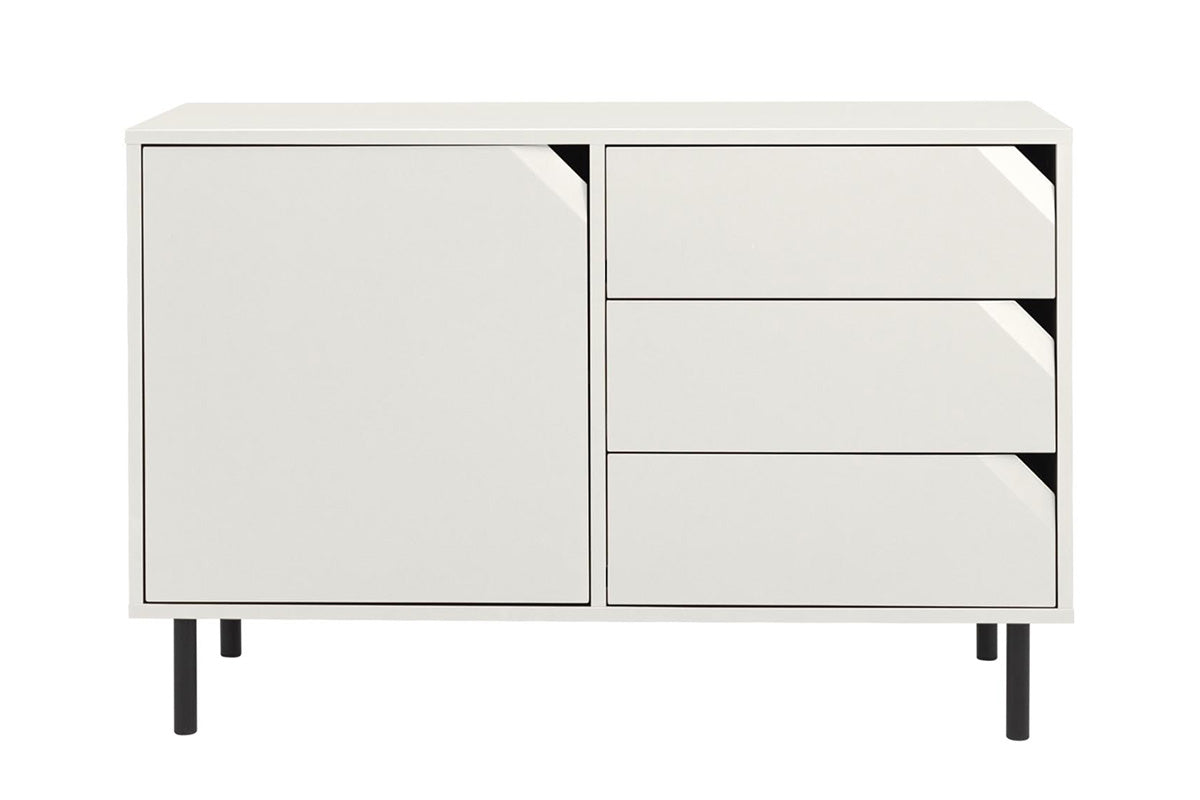 Tenzo Corner Sideboard 118 cm Weiß