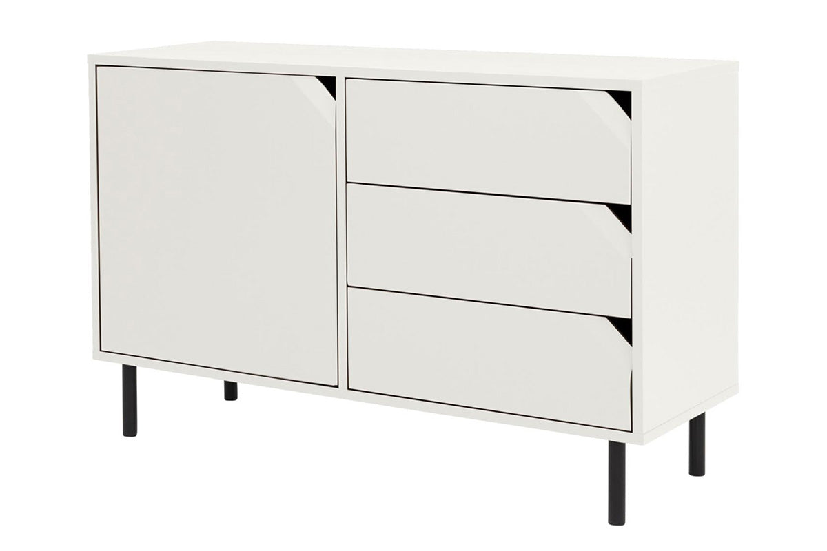 Tenzo Corner Sideboard 118 cm Weiß