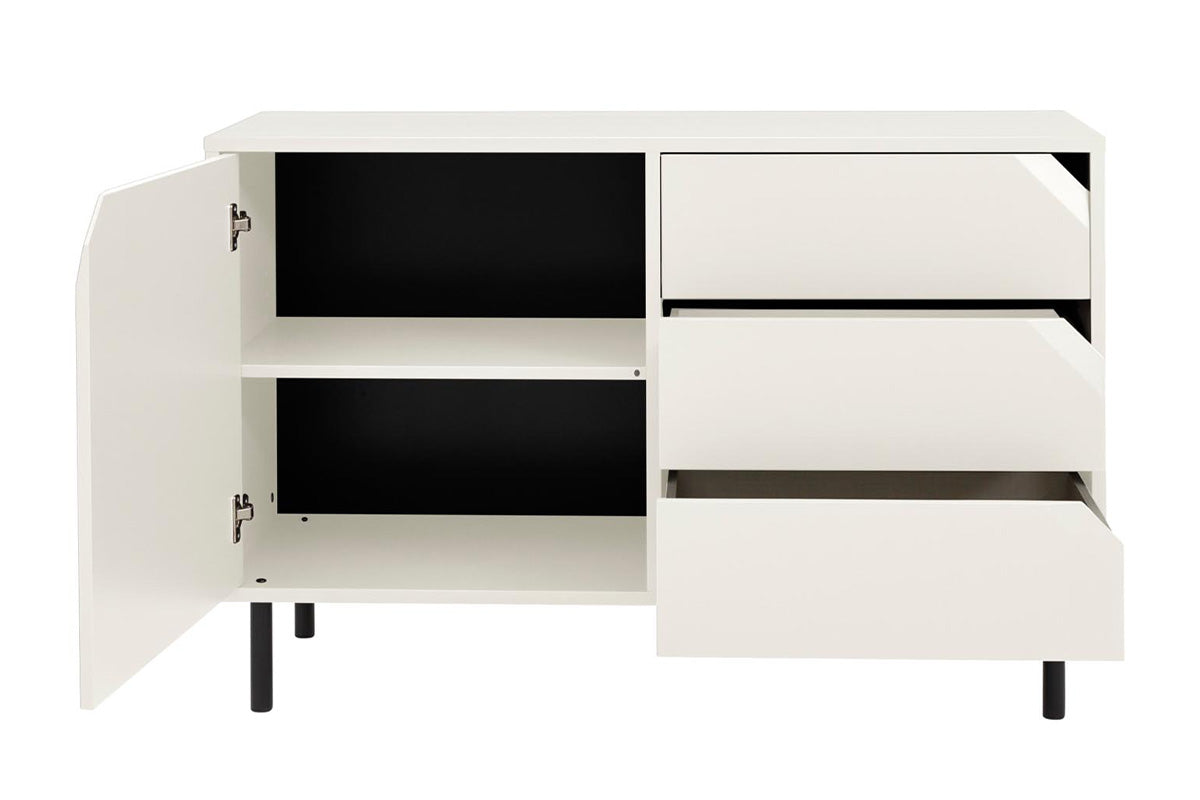 Tenzo Corner Sideboard 118 cm Weiß